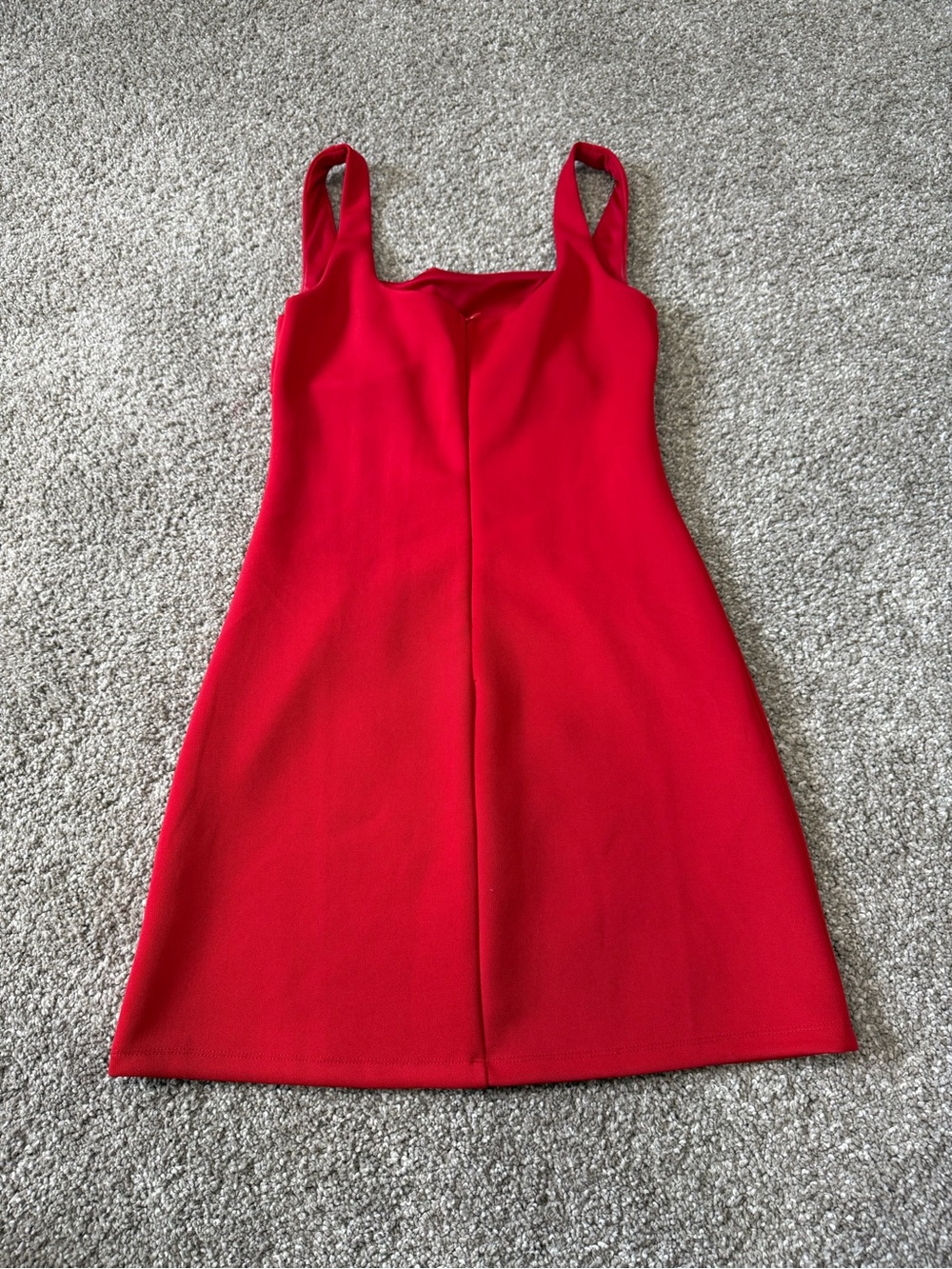 Hello Molly Red Square-Neck Mini Bodycon Corset Dress Small - Picture 6 of 6